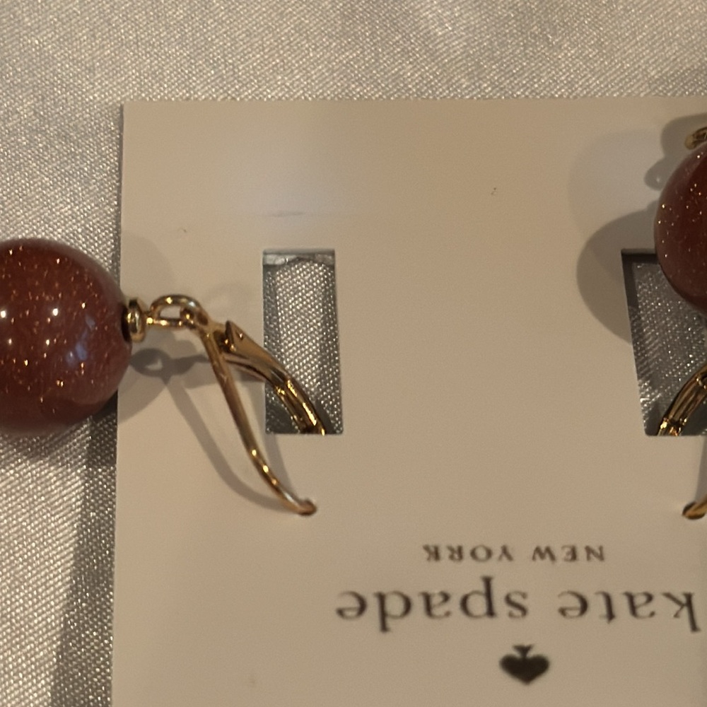 Kate Spade Purple Tassel Earrings Luxurious Statement Jewelry - Picture 4 of 5